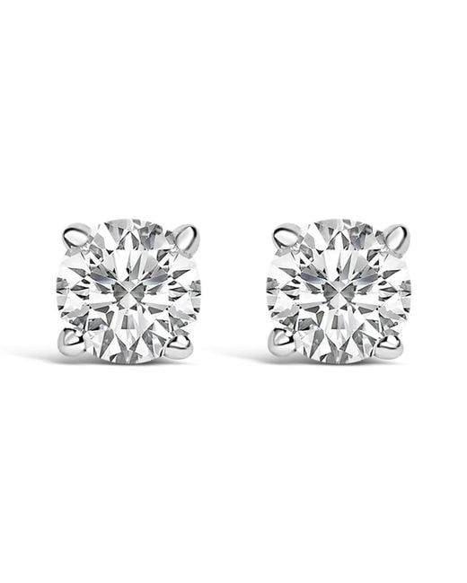 Haus of Brilliance Metallic 14K 1/2 Cttw Lab Grown Diamond Solitaire Stud Earrings