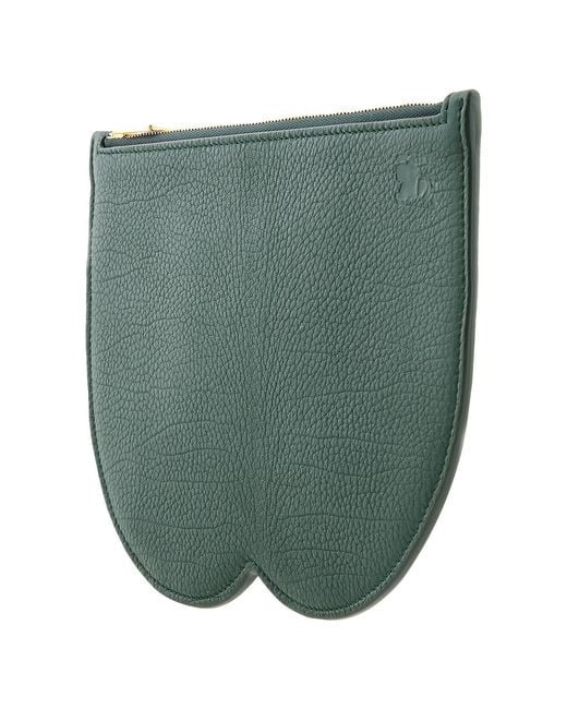 Burberry Green Equestrian Knight Design Chess Pouch
