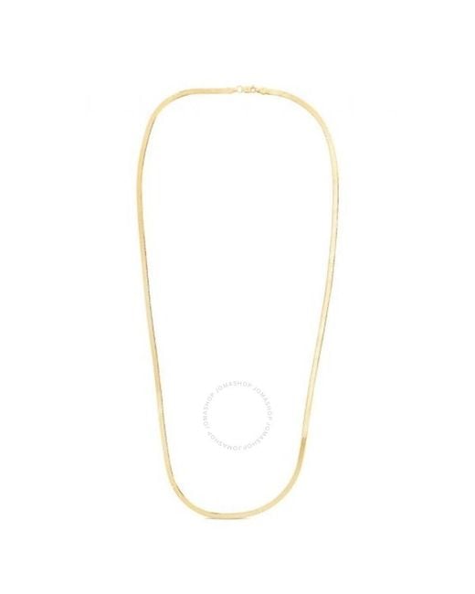 Tresorra Metallic 14K Beveled Herringbone Chain Necklace