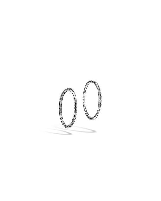 John Hardy Metallic Classic Chain Medium Hoop Earrings
