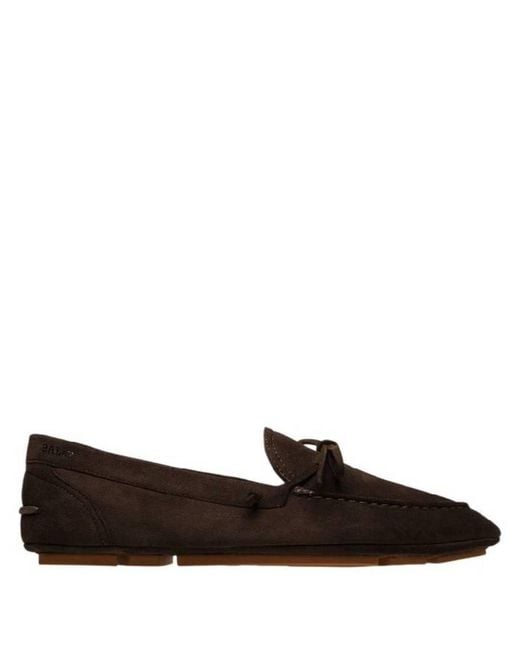 Bally Brown Hansen Suede Driving Shoes, Brand Size 43 Us for men