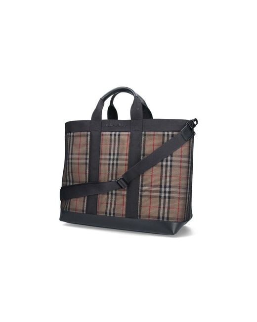 Burberry Black Ormond Shopper Bag