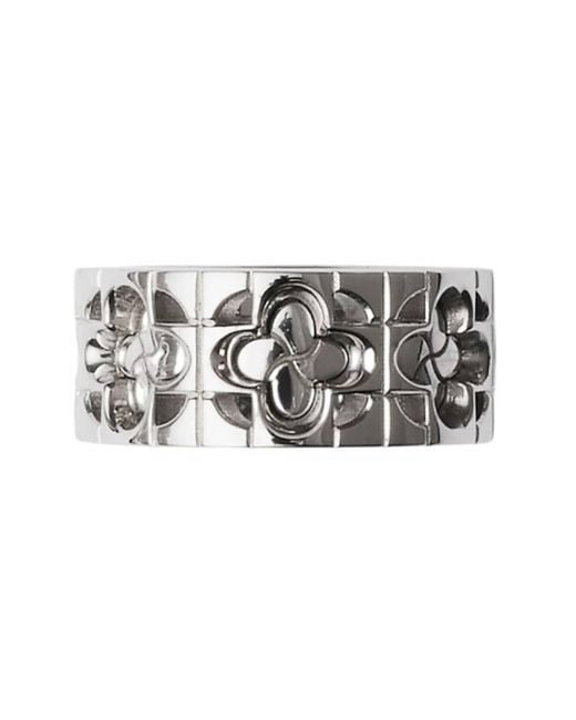 Burberry Metallic Sterling Rose Monogram Ring