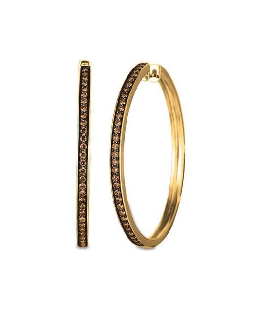 Le Vian Metallic Ladies Honey And Chocolate Earrings