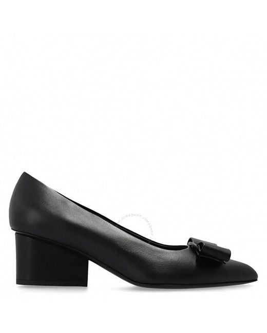 Ferragamo Black Viva Pump Shoe