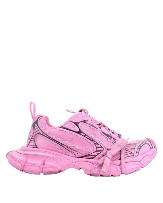 Balenciaga Pink 3Xl Canvas Sneakers, Brand Size 38 Us