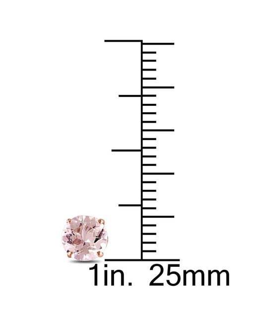 Amour Pink Morganite Stud Earrings