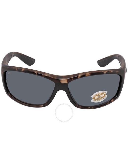 Costa Del Mar Gray Cta Del Mar Saltbreak Polarized Polycarbonate Sunglasses  902045 65 for men