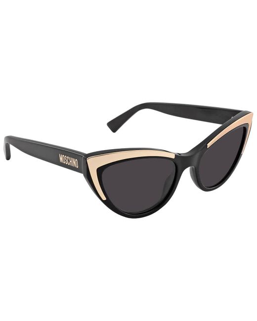 Moschino Brown Grey Cat Eye Sunglasses Mos094/s 0807/ir 53