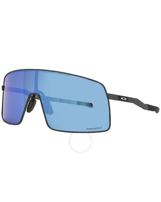 Oakley Blue Sutro Ti Prizm Sapphire Shield Sunglasses Oo6013 601304 36 for men