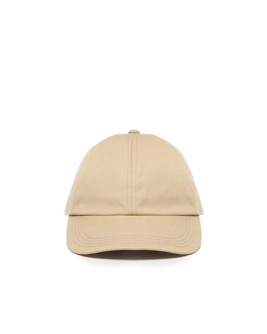 Burberry Natural Curved-Peak Cotton Baseball Cap for men