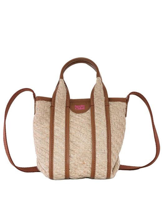 See By Chloé Brown Mini Laetizia Tote Bag