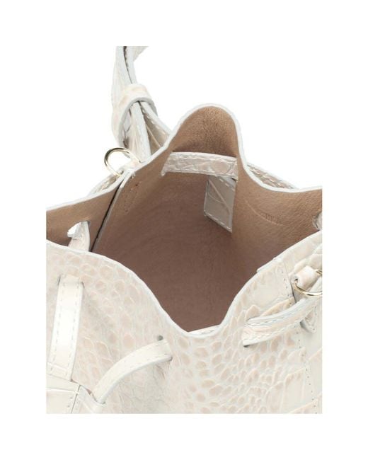 Nanushka White Minee Convertible Bucket Bag Shoulder