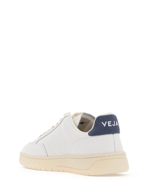 Veja White V-12 Leather Low-Top Sneakers for men