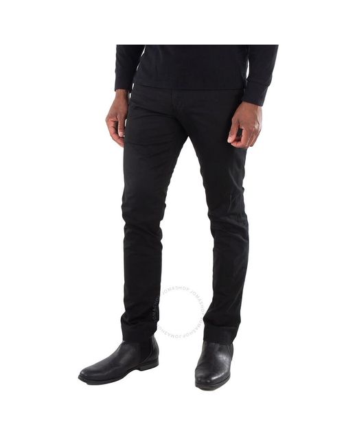 Polo Ralph Lauren Black Stretch Slim Fit Cotton Pants, Size 36W for men