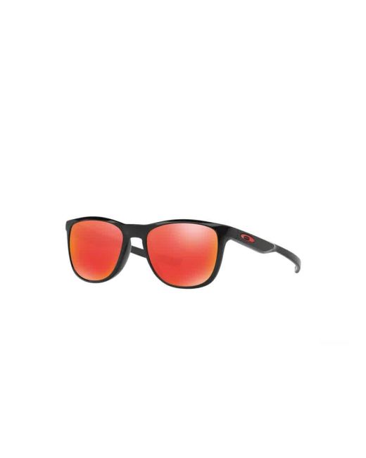 Oakley Red Ruby Iridium Round Sunglasses -52 for men