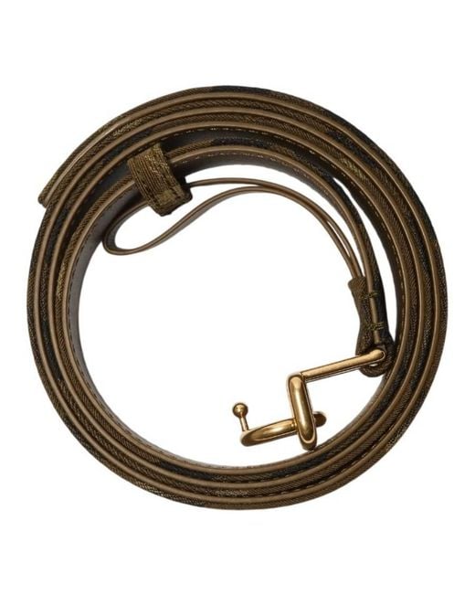 Burberry Brown Check Woven Rocking Horse Belt