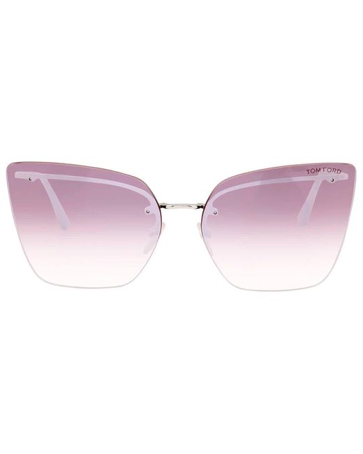 Tom Ford Camilla Violet Cat Eye Sunglasses in Pink | Lyst Canada