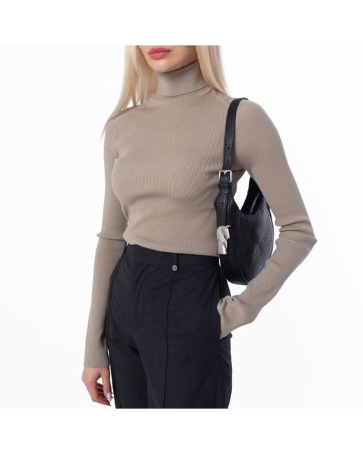 Burberry Black Small Chess Leather Shoulder Bag