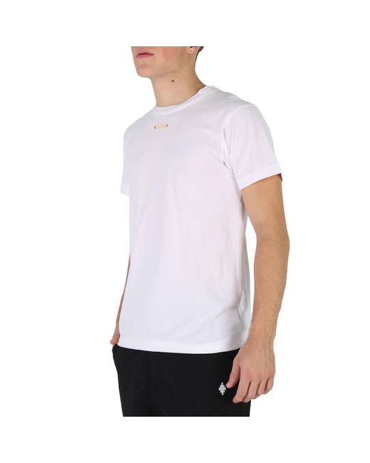 Maison Margiela White Patch Detail Cotton Jersey T-shirt for men
