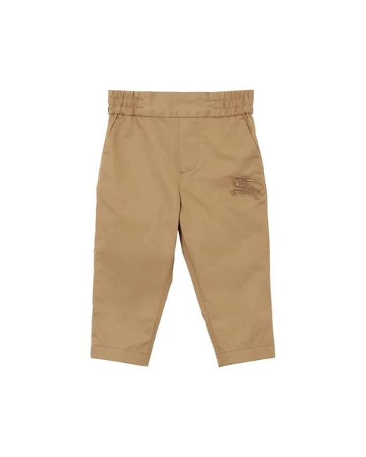 Burberry Men's Natural Equestrian Knight Cotton Pants