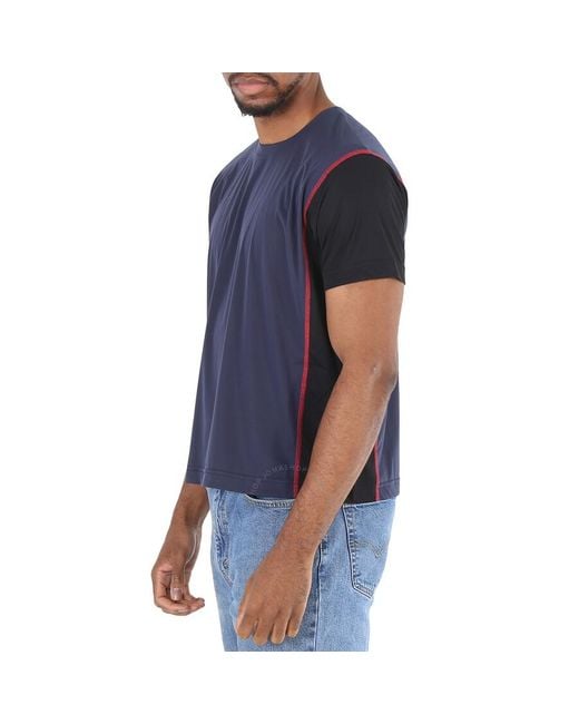 Sunnei Blue Navy Sunney Short Sleeve T-shirt for men