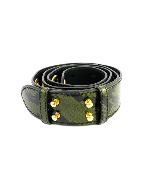 Burberry Crocoembossed Leather Bag Strap in Green Lyst