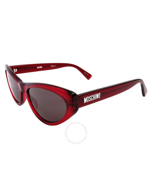Moschino Pink Grey Cat Eye Sunglasses