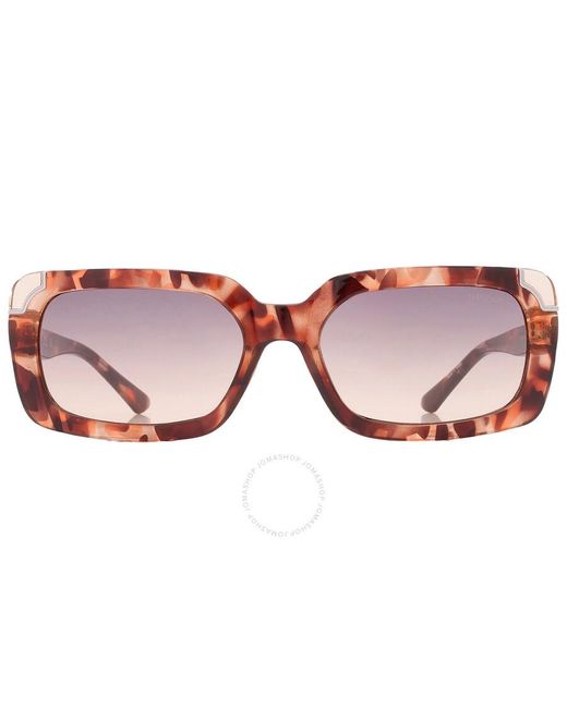 Guess Brown Smoke Gradient Rectangular Sunglasses Gu7841 56b 59