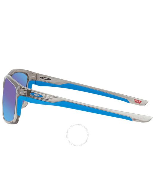 Oakley Blue Mainlink Xl Prizm Sapphire Rectangular Sunglasses Oo9264 926442 61 for men