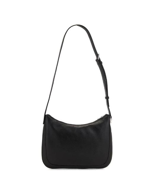 Saint Laurent Black Smooth Leather Hobo Bag for men