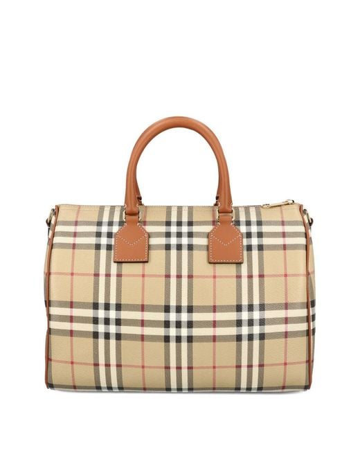 Burberry Metallic Medium Bowling Bag