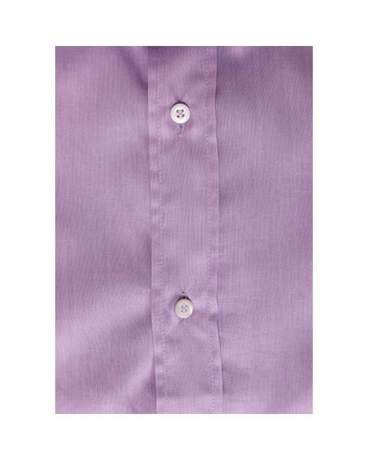 Brunello Cucinelli Purple Lilac Button-Up Shirt, Size Medium for men