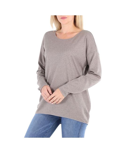Wolford Gray Dove Fine Wool-jersey Loose Fit Pullover