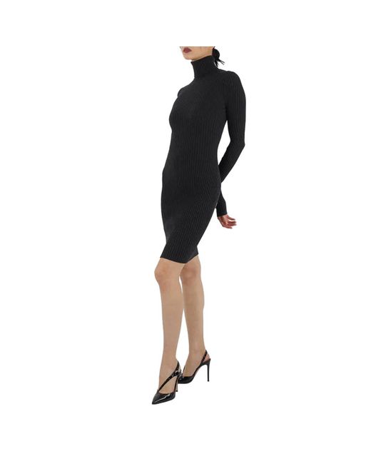 Wolford Black Long-sleeve Merino Ribbed-knit Dress