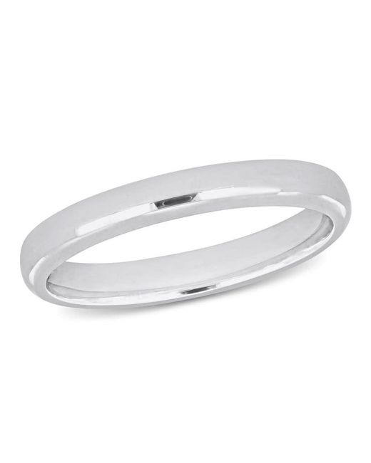 Amour White 2.5Mm Comfort Fit Wedding Band