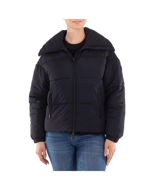 Save The Duck Black Hina High-Rise Stand Collar Jacket, Brand Size 0