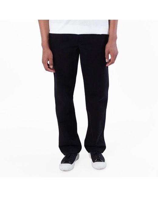 Burberry Black Embroidered Logo Slim Fit Jeans, Waist for men