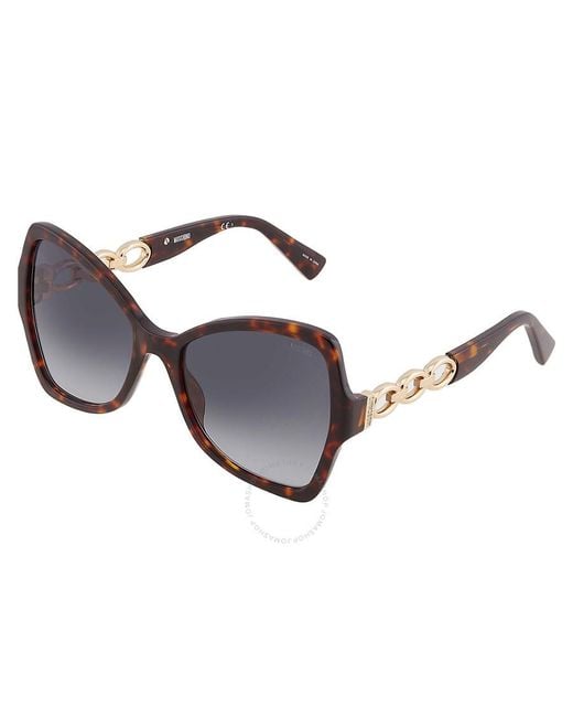 Moschino Black Shaded Butterfly Sunglasses Mos099/s 0086/9o 54