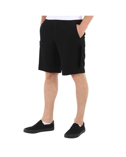 Burberry Black Panel-detail Tailored Shorts for men