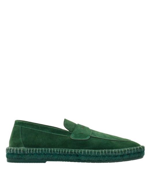 Ferragamo Green Dark Brilliant Espadrilles Loafers for men