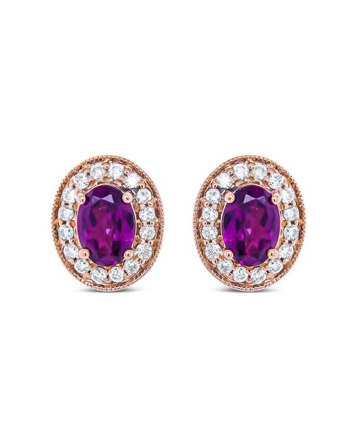 Haus of Brilliance Purple 14k Re Gold 7x5mm Cushion Cut Garnet