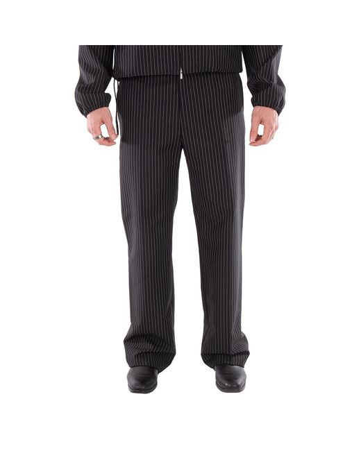 Ferragamo Black Ferragamo High-Waisted Wool Pants for men