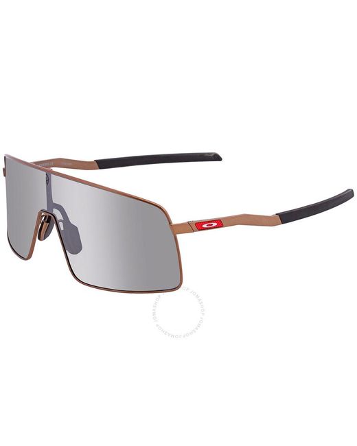 Oakley Gray Sutro Ti Patrick Mahomes Prizm Black Shield Sunglasses Oo6013 601305 36 for men