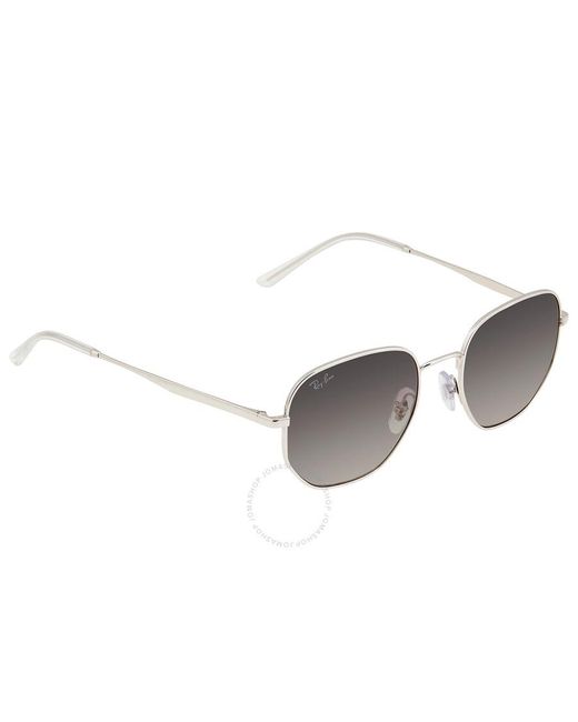 Ray-Ban Gray Grey Gradient Geometric Sunglasses