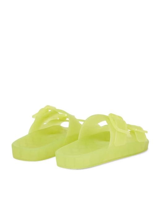 Balenciaga Green Mallorca Buckled Slide