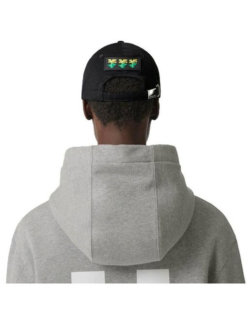 Burberry Gray X Minecraft Logo Applique Cotton Gabardine Baseball Cap for men