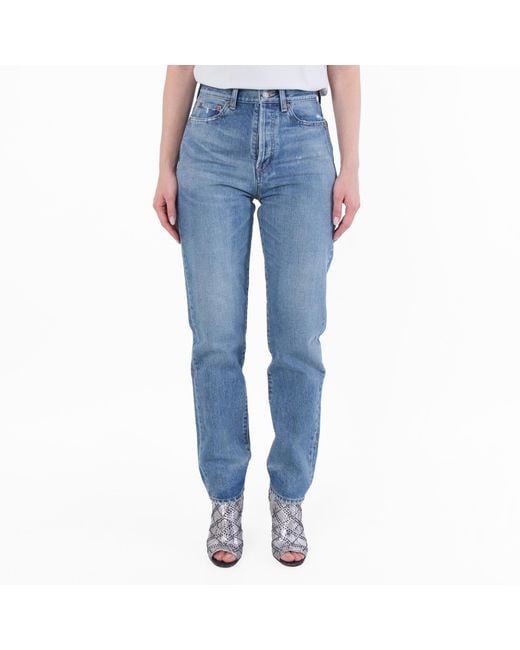 Saint Laurent Blue Slim Fit Denim Jeans, Waist