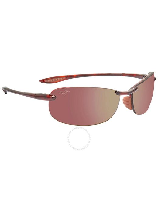Maui Jim Pink Makaha Hcl Bronze Wrap Sunglasses H405-10 65