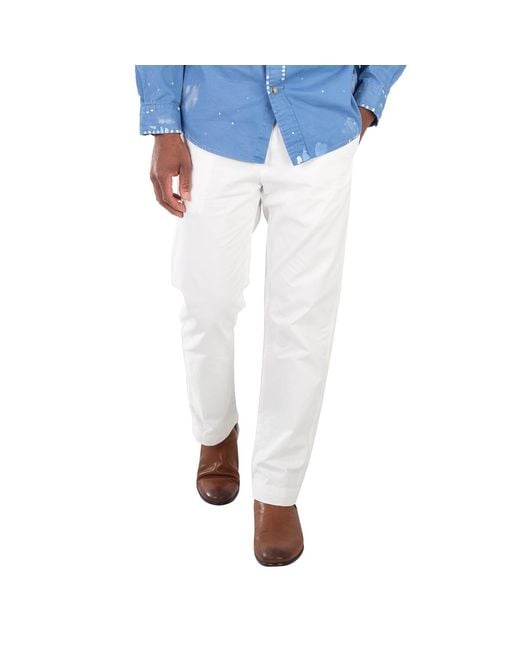 Polo Ralph Lauren Blue Mid-Rise Straight-Leg Trousers for men